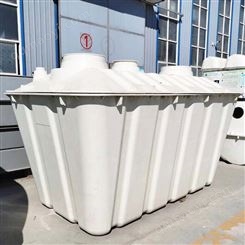 润隆 新型二八形式玻璃钢化粪池 农村厕所改造家用四格化粪池 玻璃钢模压净水槽