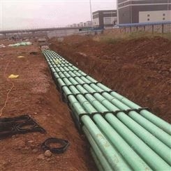 地下排污管道 玻璃钢防渗管道 定做玻璃钢管道河北润隆