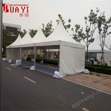 新乡尖顶欧式篷房出租 华熠 遮阳伸缩帐篷租赁厂家 展会篷房