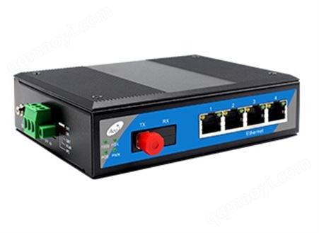 工业级4路百兆POE网络光端机 - AEO-8S1104/POE