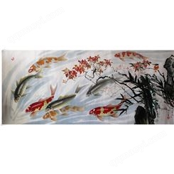 朝鲜油画  年年有余 专业定制油画