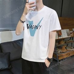 服装市场网上进货渠道明星同款男装T恤衫全棉男装短袖T恤服装地摊货源在哪进货