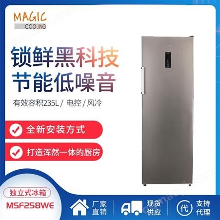 MSF258WE民宿冰箱定制厂家 家用立式冰柜 美科