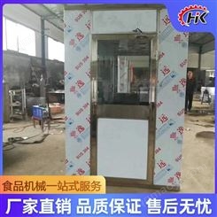 厂家定做双人双吹不锈钢玻璃窗风淋门 FLS-2A型 不锈钢单人风淋房FLS-1B型 华康机械