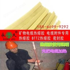 六鹰 电缆线热溶胶厂家防火电缆专用热熔胶密封胶专用热熔胶矿物质电缆头热熔胶