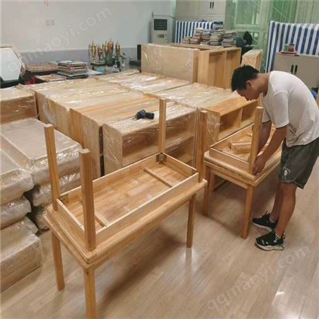 幼儿园家具 实木家具  儿童美术柜  艺豪文教