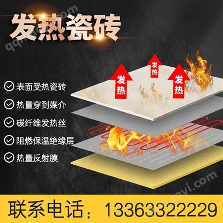 众城暖中暖发热瓷砖 升温快速省电 智能恒温控制 超长寿命 碳纤维远红外芯片发热 养生舒适 健康环保 清洁能源 方便快捷