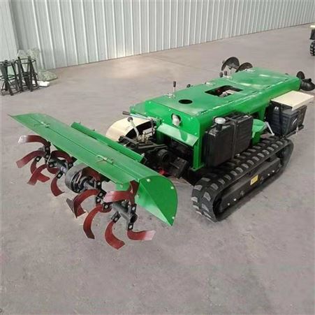 小型自走式履带旋耕机多功能田园管理机履带式开沟施肥体机